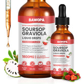 BAWOPA Graviola Soursop Leaf Extract Liquid - Nutritional supplements, Strawberry Flavor, 2 Fl Oz