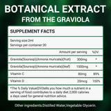 BAWOPA Graviola Soursop Leaf Extract Liquid - Nutritional supplements, Strawberry Flavor, 2 Fl Oz