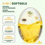 BAWOPA Oregano Oil, 300 Softgels, Dietary food supplements | 150 Days Supply